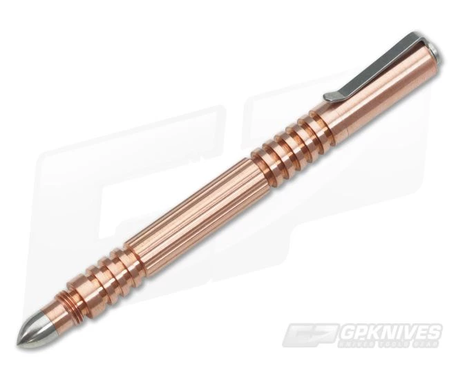 Hinderer Knives Investigator Ink Pen Polished Copper