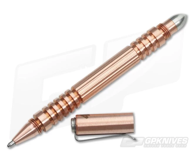 Hinderer Knives Investigator Ink Pen Polished Copper - Image 2