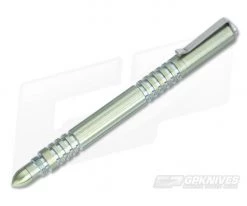 Hinderer Knives Investigator Pen Anodized Titanium - Green Hue