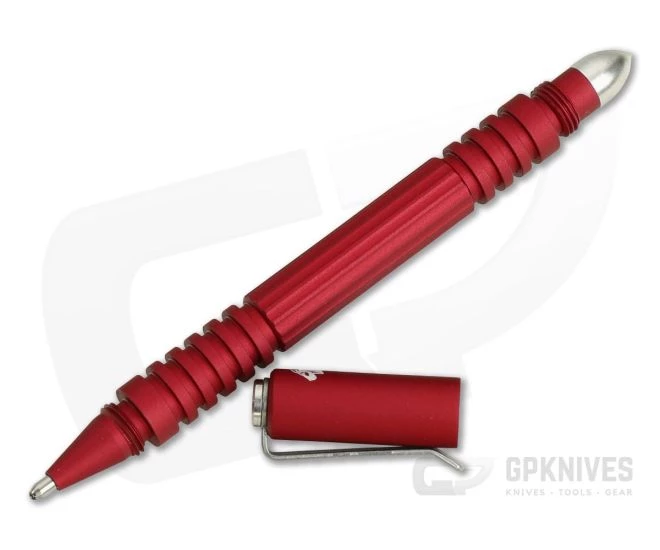 Hinderer Knives Investigator Pen Aluminum Matte Red - Image 2
