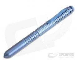 Hinderer Knives Extreme Duty Titanium Pen Stonewashed Blue Anodized