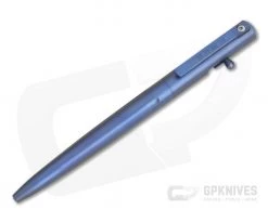 Pena Knives X-Series Bolt Action Ink Pen Blue Anodized Titanium