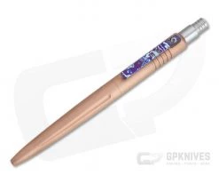 Pena Knives X-Series Click Pen Copper Mokuti Clip Black Ink Pen