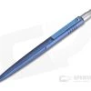 Pena Knives X-Series Click Pen Blue Titanium Matching Clip Black Ink Pen