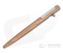 Pena Knives X-Series Bolt Action Ink Pen Copper with Titanium Clip