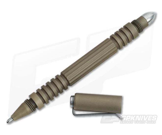 Hinderer Knives Investigator Pen FDE DLC Stainless Steel - Image 2