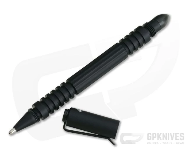 Hinderer Investigator Pen Matte Black Aluminum Black Hardware - Image 2