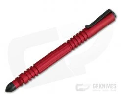 Hinderer Investigator Pen Matte Red Aluminum Black Hardware