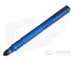 Hinderer Investigator Pen Matte Blue Aluminum Black Hardware