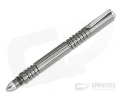 Hinderer Knives Investigator Pen Stonewashed Black DLC Stainless Steel 0732