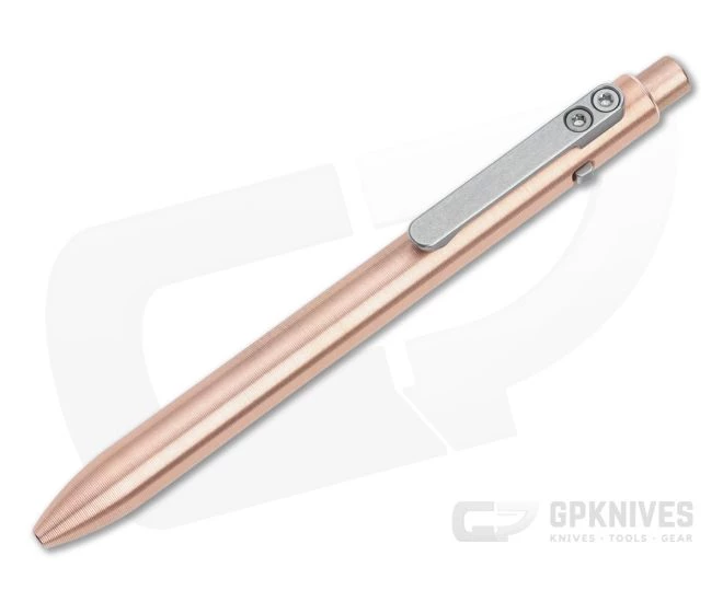 Tactile Turn Side Click Pen Short Copper Ink Pen