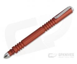 Hinderer Investigator Pen Matte Orange Aluminum Ink Pen