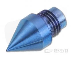 Hinderer Investigator Pen Warhead End Attachment Titanium Stonewashed Blue