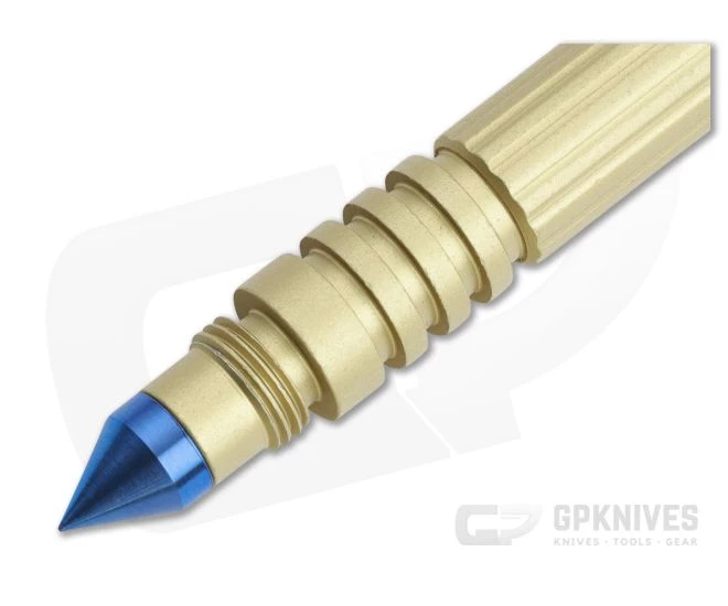 Hinderer Investigator Pen Warhead End Attachment Titanium Stonewashed Blue - Image 2