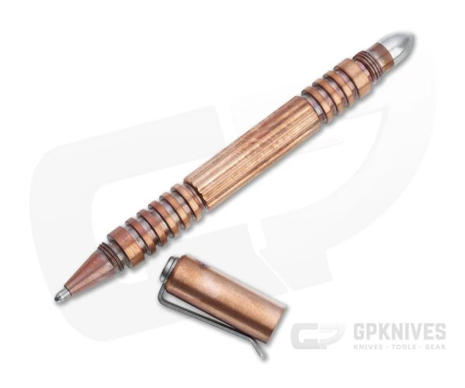 Hinderer Knives Investigator Pen Raw Copper 1346