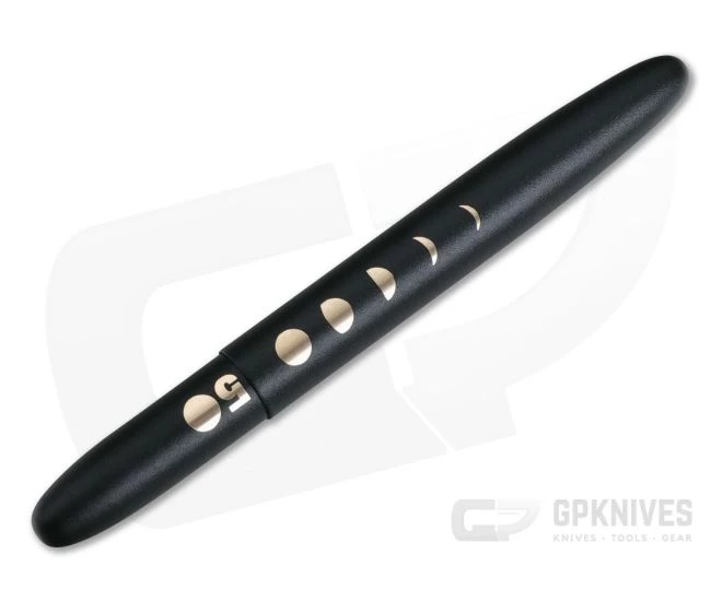 Fisher Bullet Space Pen Lunar Cycles Matte Black Gold Special Edition 400B-50