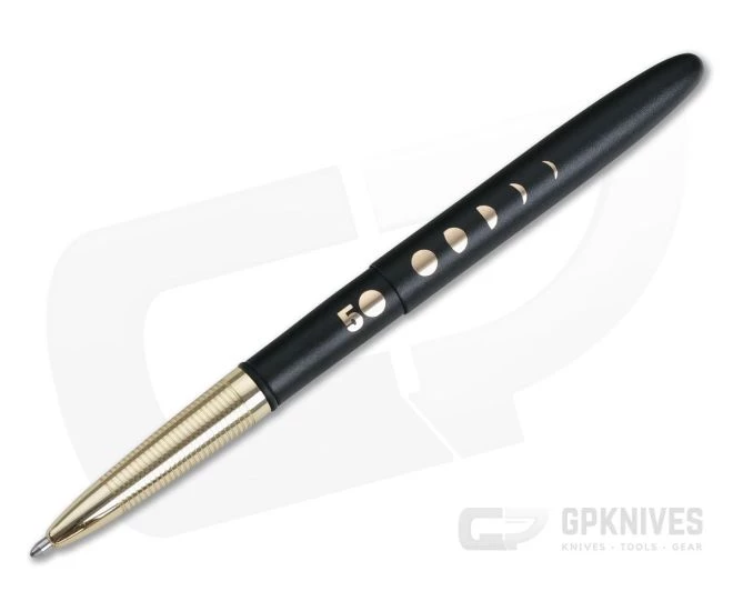 Fisher Bullet Space Pen Lunar Cycles Matte Black Gold Special Edition 400B-50 - Image 2