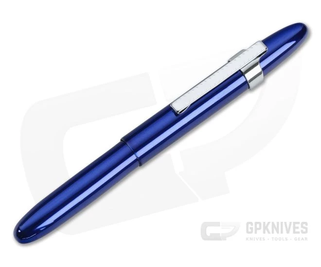 Fisher Space Pen Blueberry Translucent Bullet Space Pen with Clip 400BBCL