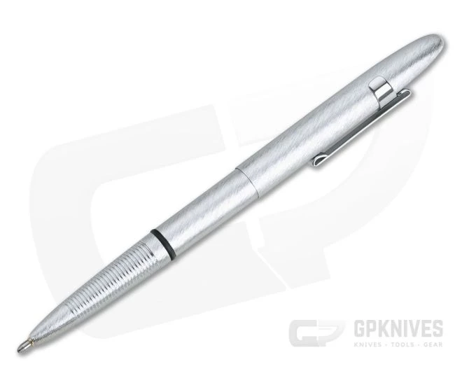 Fisher Space Pen Brushed Chrome Bullet Space Pen with Clip 400BRCCL - Image 2