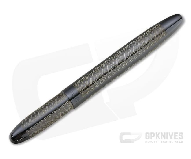 Fisher Bullet Space Pen Celtic Knot Black Titanium Nitride Special Edition 400BTN-CK