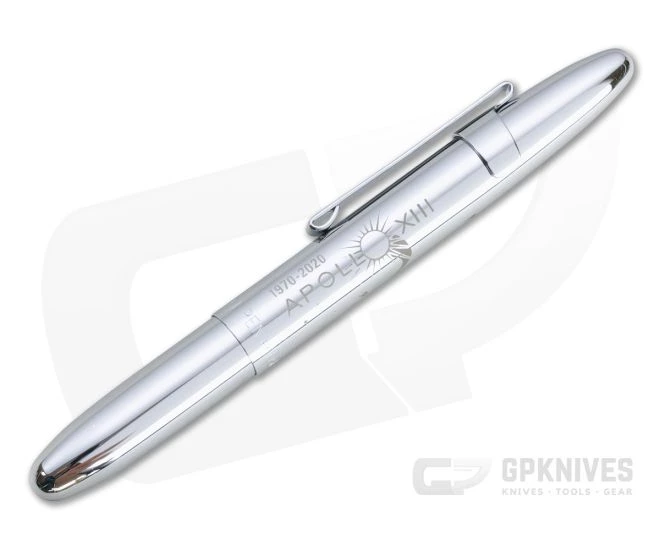 Fisher Space Pen Apollo 13 50th Anniversary Chrome Bullet Space Pen w/ Clip 400CL-13-50