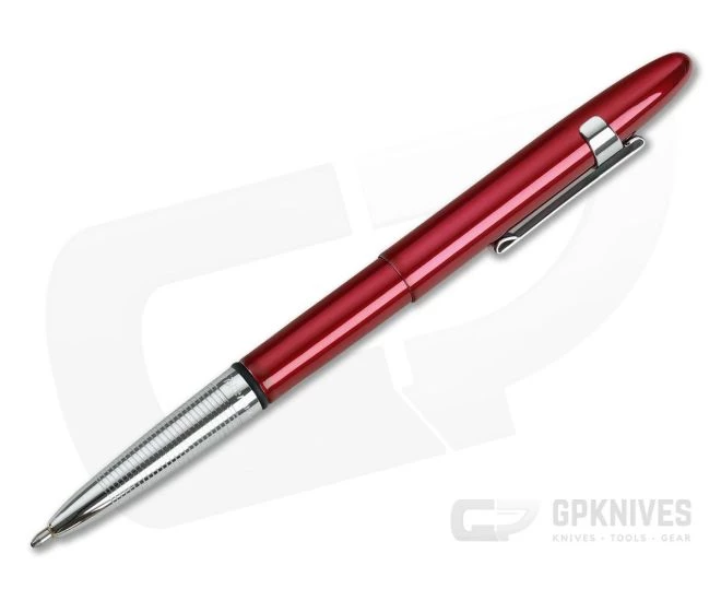 Fisher Space Pen Red Cherry Translucent Bullet Space Pen with Clip 400RCCL - Image 2