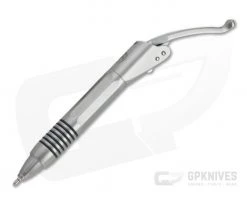 Microtech Siphon II Signature Claw Logo Engraved Bead Blast Stainless Steel Ink Pen 401-SS-BBCS