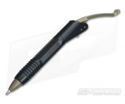 Microtech Siphon II Ink Pen Black Stainless Steel w/Bronze 401-SS-BKBZ