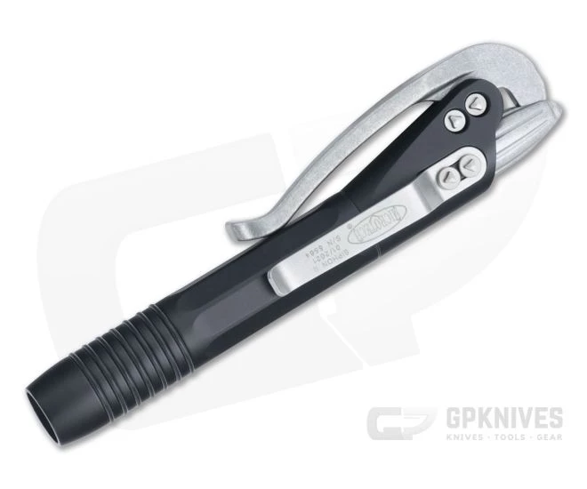 Microtech Siphon II Ink Pen Black Stonewashed Stainless Steel 401-SS-BKSW - Image 3