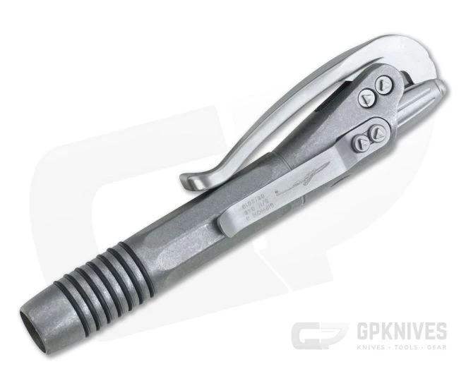 Microtech Siphon II Ink Pen Signature Series 25th Anniversary Stonewashed Stainless Steel 401-SS-SWS25 - Image 3