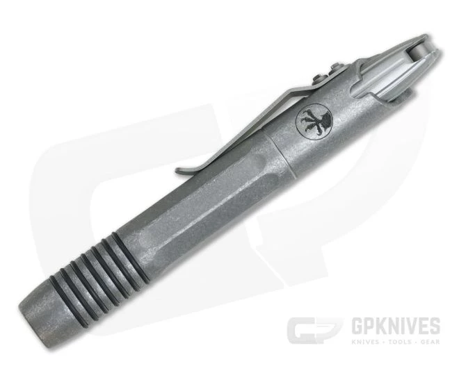Microtech Siphon II Ink Pen Signature Series Claw Stonewashed Stainless Steel 401-SS-SWSC - Image 2