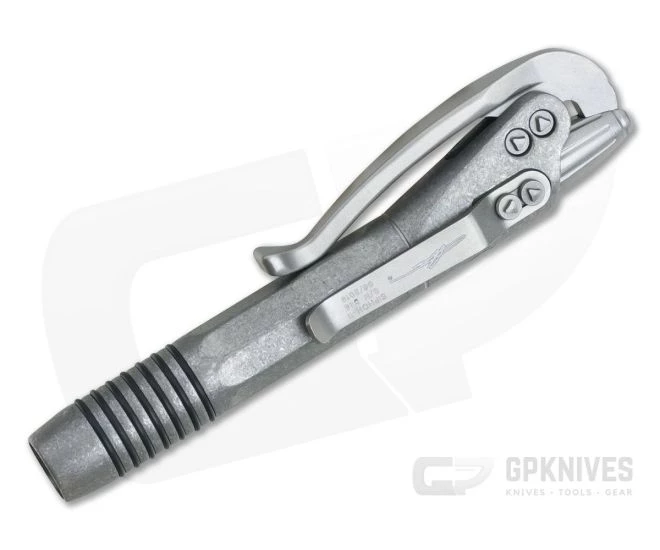 Microtech Siphon II Ink Pen Signature Series Claw Stonewashed Stainless Steel 401-SS-SWSC - Image 3