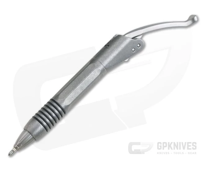 Microtech Siphon II Ink Pen Signature Series Dagger Stonewashed Stainless Steel 401-SS-SWSD