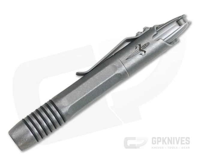 Microtech Siphon II Ink Pen Signature Series Dagger Stonewashed Stainless Steel 401-SS-SWSD - Image 2