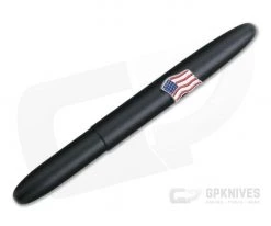 Fisher Space Pen American Flag Emblem Black Bullet Space Pen 600B-AF