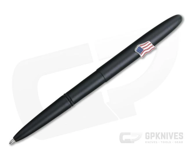 Fisher Space Pen American Flag Emblem Black Bullet Space Pen 600B-AF - Image 2