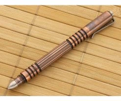 Hinderer Knives Investigator Pen Copper - New Patina