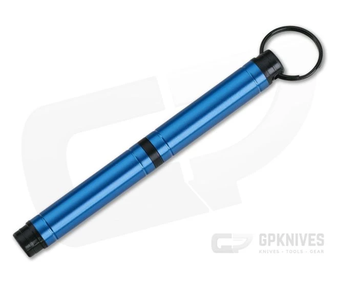 Fisher Space Pen Backpacker Blue Anodized Aluminum Space Pen With Key Chain BP/BL