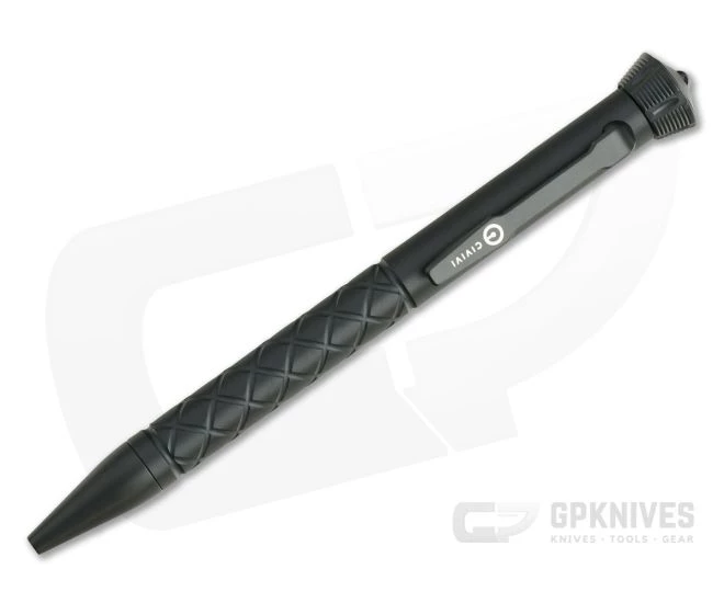 CIVIVI Coronet Black Titanium Bolt Action Pen CP-02B