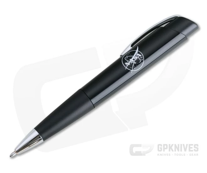Fisher Space Pen Eclipse Black Plastic Retractable Space Pen w/ NASA Meatball Logo Black Ink - Image 2