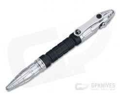 Heretic Knives Thoth Modular Pen Stonewashed Titanium Black Aluminum Bolt Action Ink Pen H038-TI-ALUM