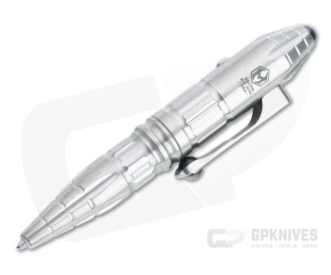 Heretic Knives Thoth Modular Pen Stonewashed Titanium Black Aluminum Bolt Action Ink Pen H038-TI-ALUM - Image 3