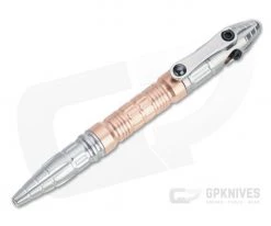 Heretic Knives Thoth Stonewashed Titanium and Copper Modular Bolt Action Ink Pen H038-TI-CU
