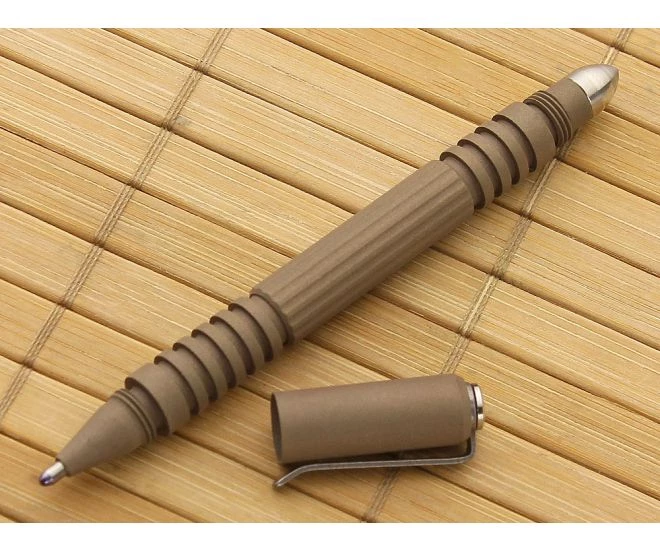 Hinderer Knives Investigator Pen Al DLC FDE - Image 2