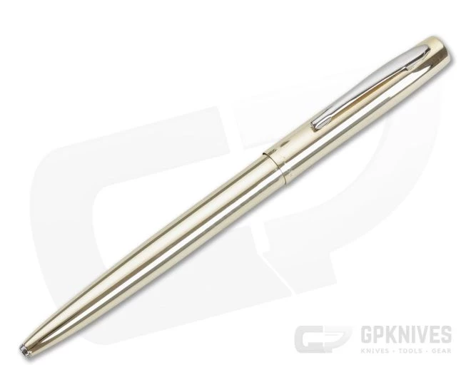 Fisher Space Pen Antimicrobial Raw Brass Cap-O-Matic Click Pen M4RAW