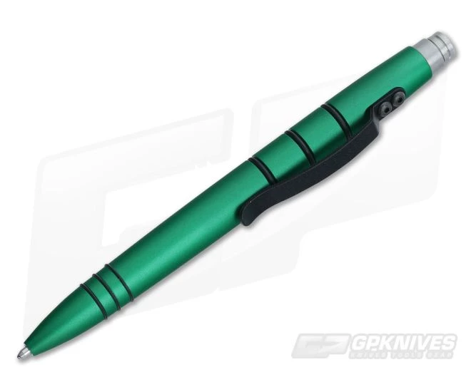 Tuff-Writer Mini Click Pen Aluminum Green - Image 2