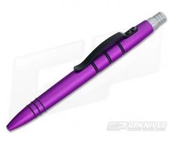 Tuff-Writer Mini Click Pen Aluminum Purple