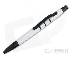 Tuff-Writer Mini Click Aluminum Ink Pen White Cerakote
