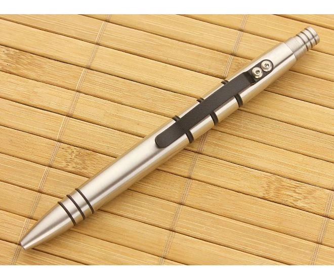 Tuff-Writer Mini Click Pen Polished Stainless Steel