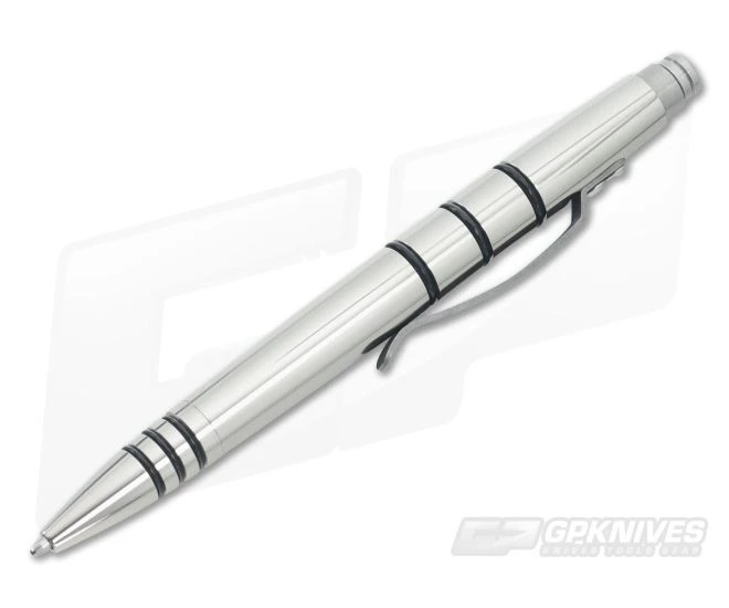 Tuff-Writer Mini Click Titanium Ink Pen Polished - Image 2